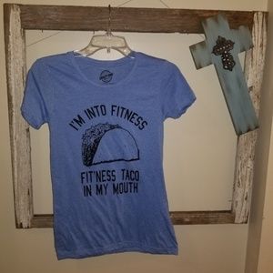 I'm Into Fitness Taco Tee Size M from Crazy Dog
